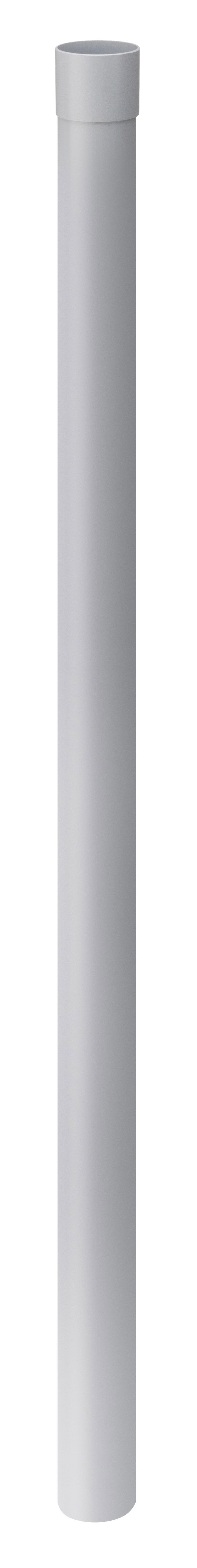 Inefa-Fallrohr NW 100 - 2 m grau 82515 incl. Muffe